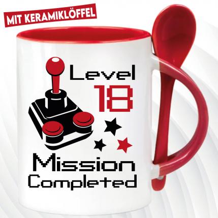 Löffeltasse Rot