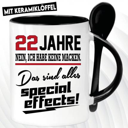 Löffeltasse Schwarz