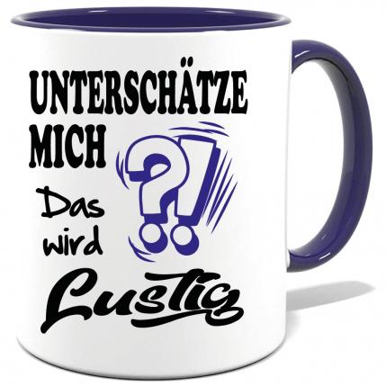 Dunkelblaue Sprüche Tasse Männer Das wird lustig