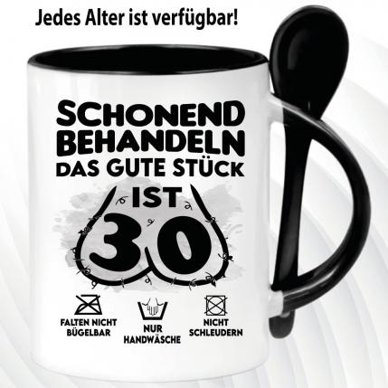 Löffeltasse Schwarz