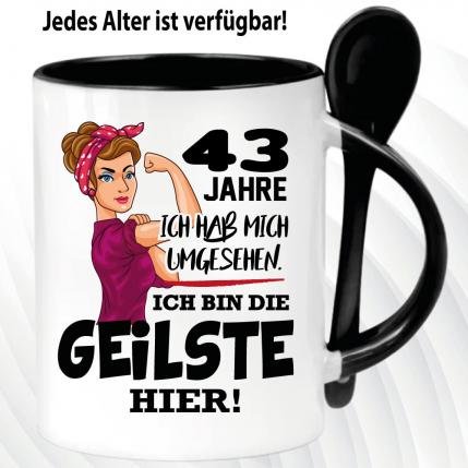 Löffeltasse Schwarz