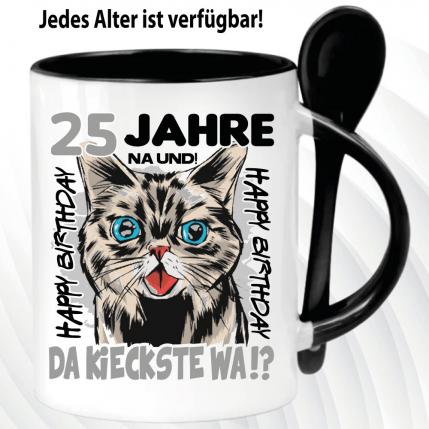 Löffeltasse Schwarz