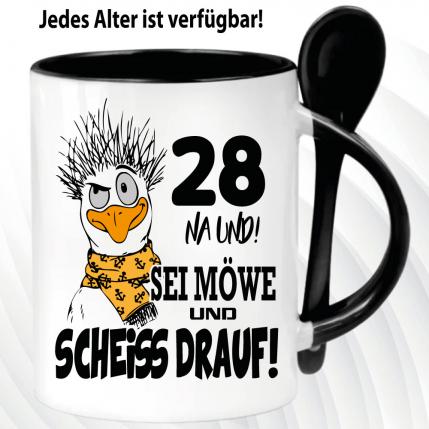 Löffeltasse Schwarz