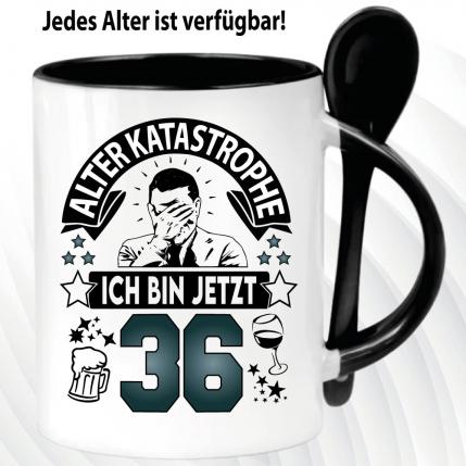 Löffeltasse Schwarz