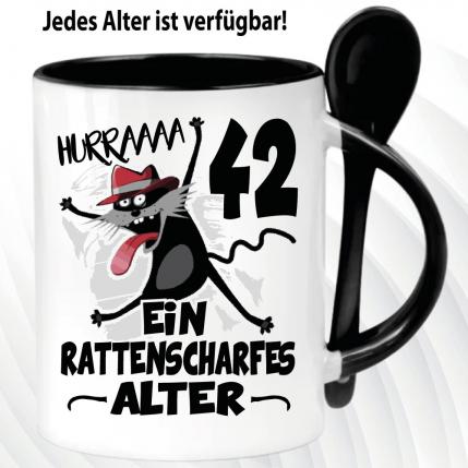 Löffeltasse Schwarz