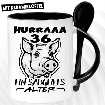 Löffeltasse Schwarz