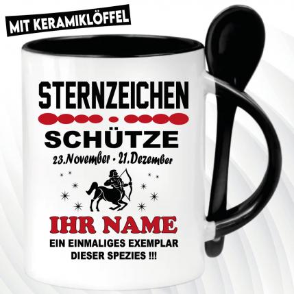 Löffeltasse Schwarz 320ml