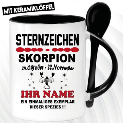 Löffeltasse Schwarz 320ml