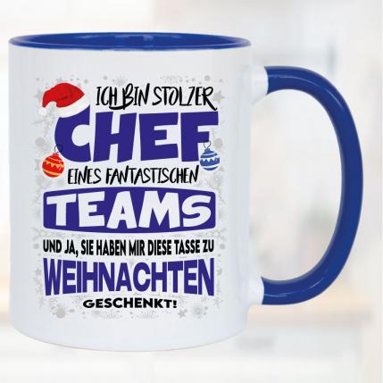 Weihnachten Stolzer Chef