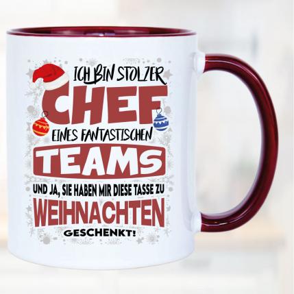 Weihnachten Stolzer Chef