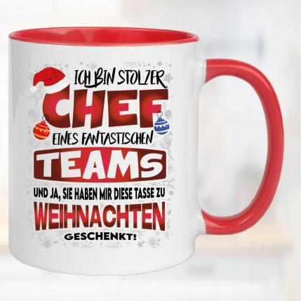 Weihnachten Stolzer Chef