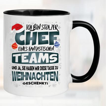 Weihnachten Stolzer Chef