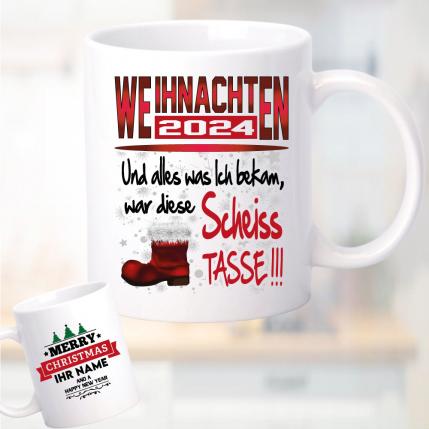 Weihnachten Scheiss Tasse