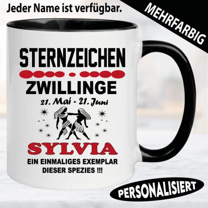 Zwilling Tasse mit Name personalisiert