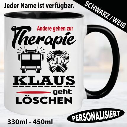 Tasse Beruf Name Feuerwehrmann/-Frau