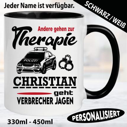 Tasse Beruf Name Polizist/in