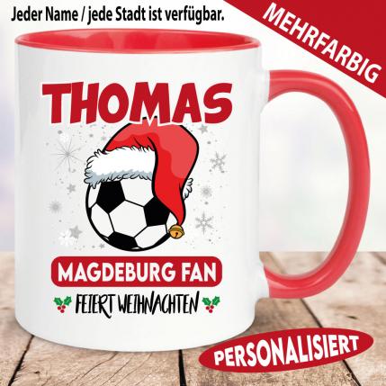 Fußballfans feiern Weihnachten