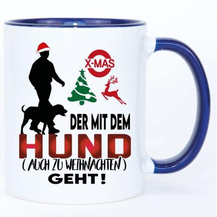 Weihnachtstasse für den Hundeliebhaber