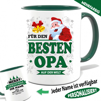 Weihnachtstasse für den Opa