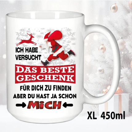 Weihnachtstasse Du hast mich