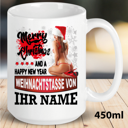 Weihnachtstasse Sexy 2 für den Mann