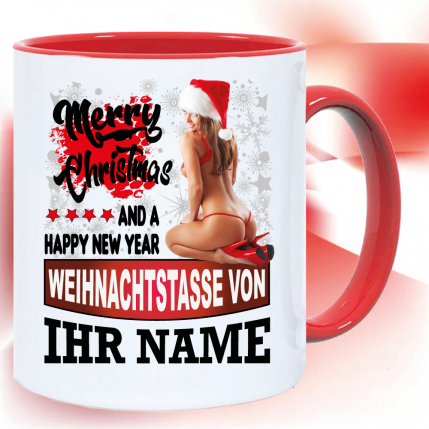 Weihnachtstasse Sexy 2 für den Mann