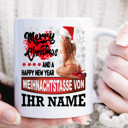 Weihnachtstasse Sexy 2 für den Mann