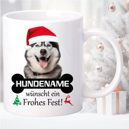 Christmas Hundemotiv Husky