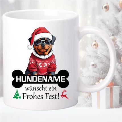 Christmas Hundemotiv Rottweiler