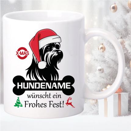 Christmas Hundemotiv Yorkshire-Terrier