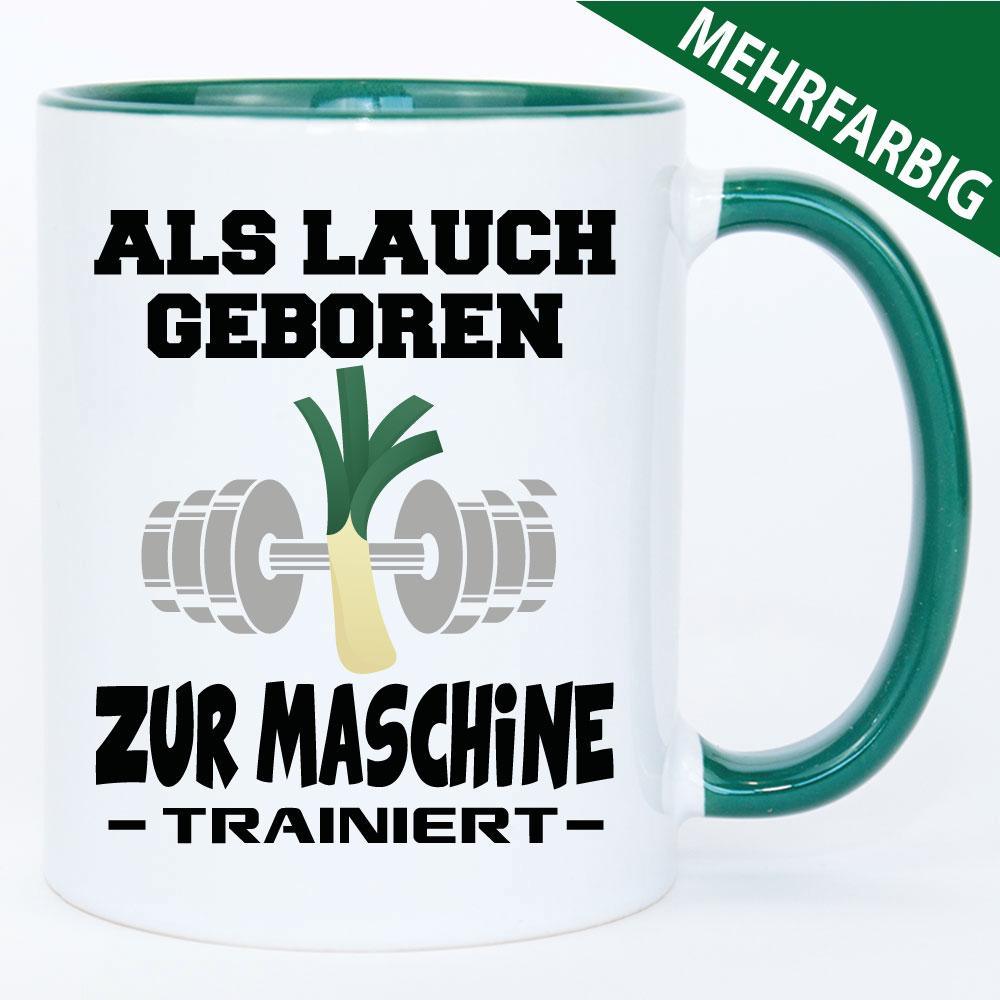 Als Lauch geboren - Tasse Bodybuilding