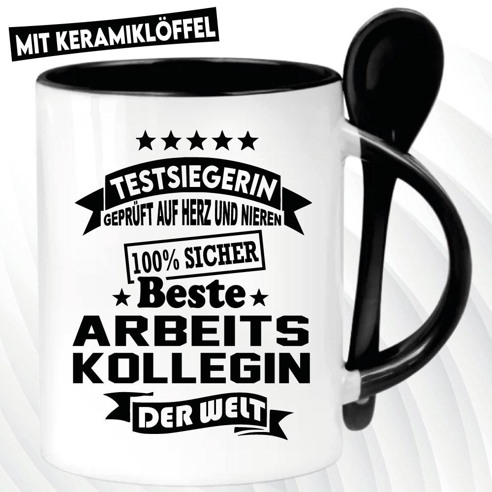 Löffeltasse Schwarz 320ml