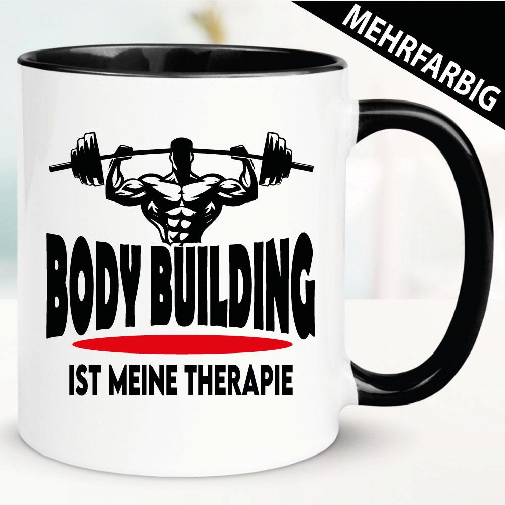 Bodybuilding ist meine Therapie - Tasse Bodybuilding