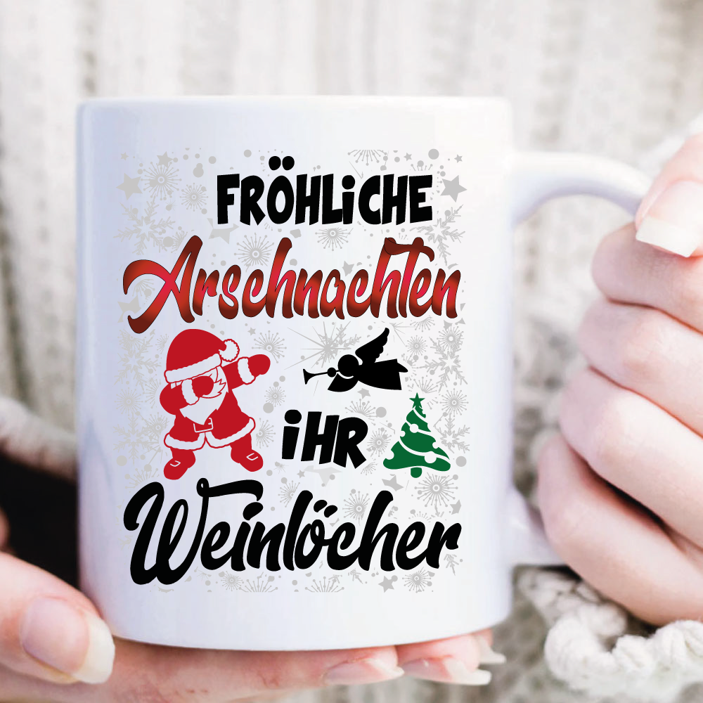 Weihnachtstasse Arschnachten