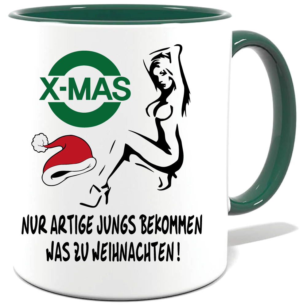 Weihnachtstasse Artige Jungs