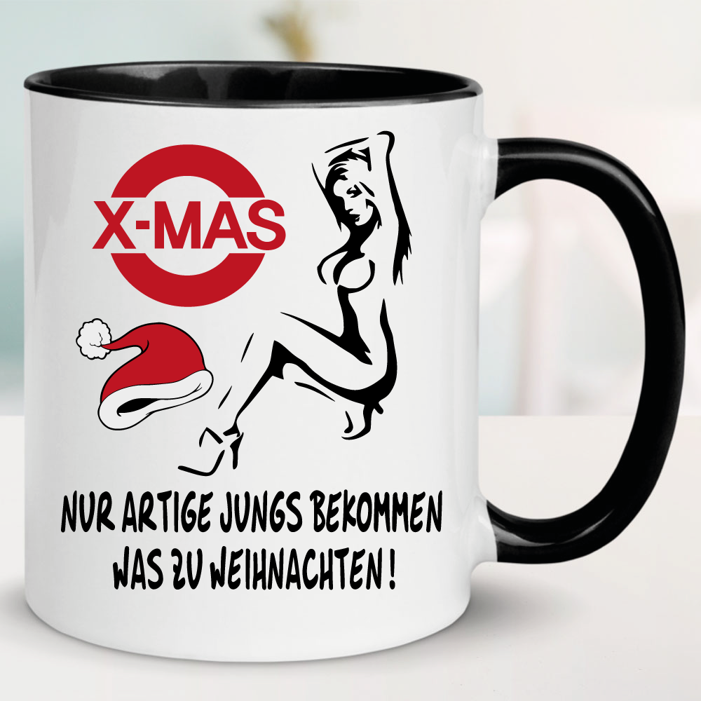 Weihnachtstasse Artige Jungs