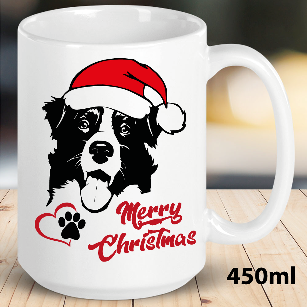 Weihnachtstasse 4 Farben Christmas Dog