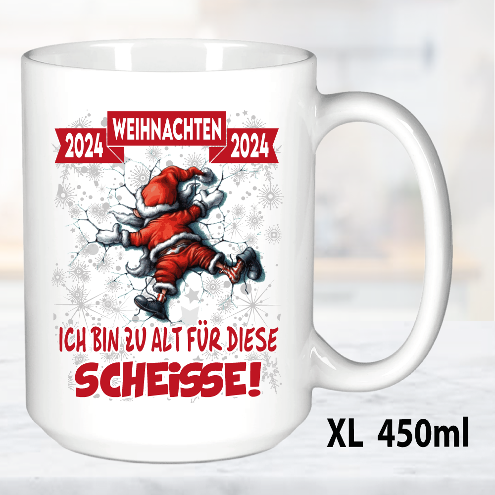 Weihnachtstasse Klettern