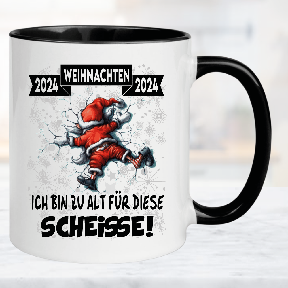 Weihnachtstasse Klettern