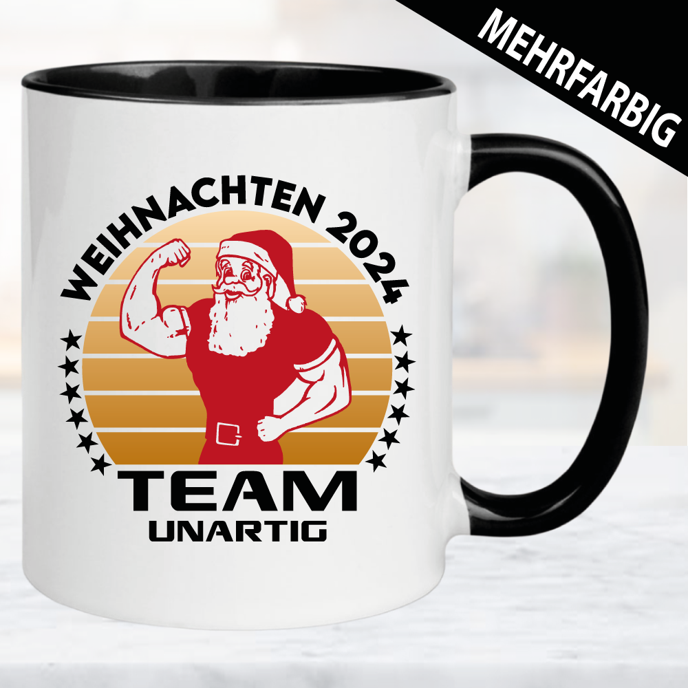 Tasse Weihnachten Team Unartig