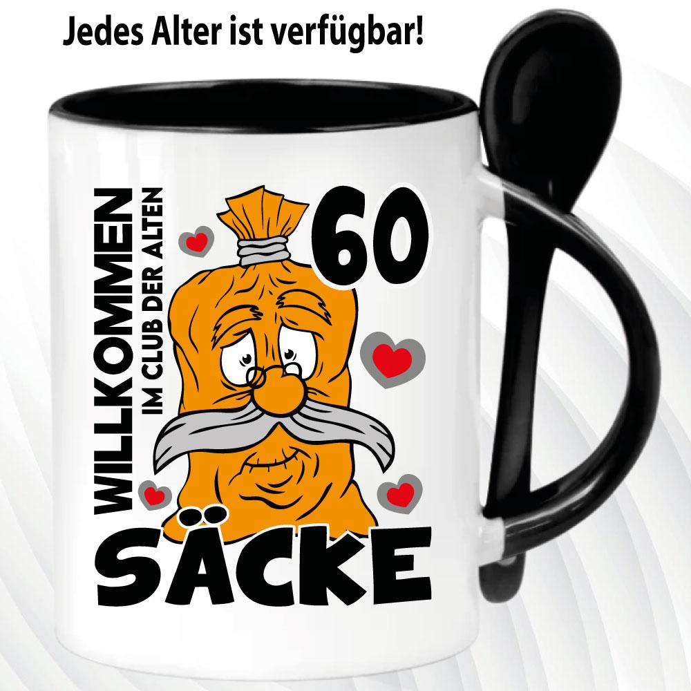 Löffeltasse Schwarz