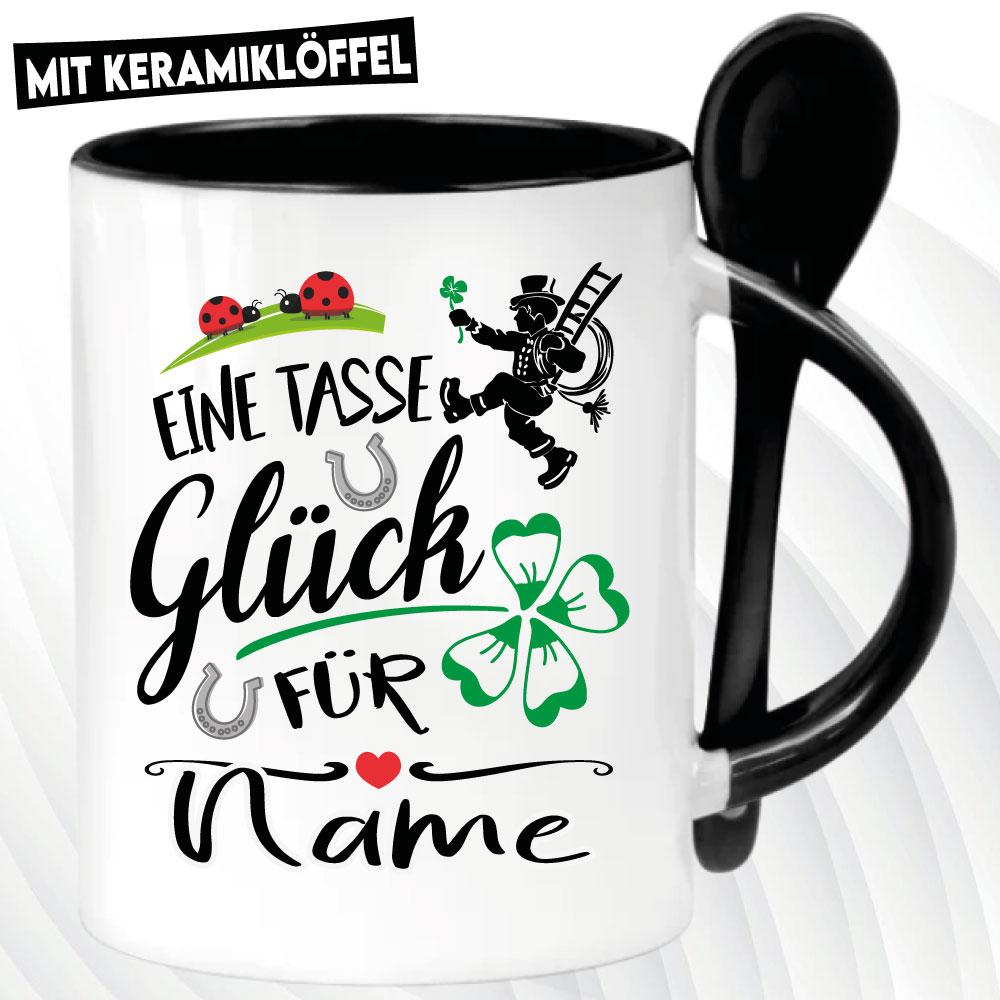 Löffeltasse Schwarz