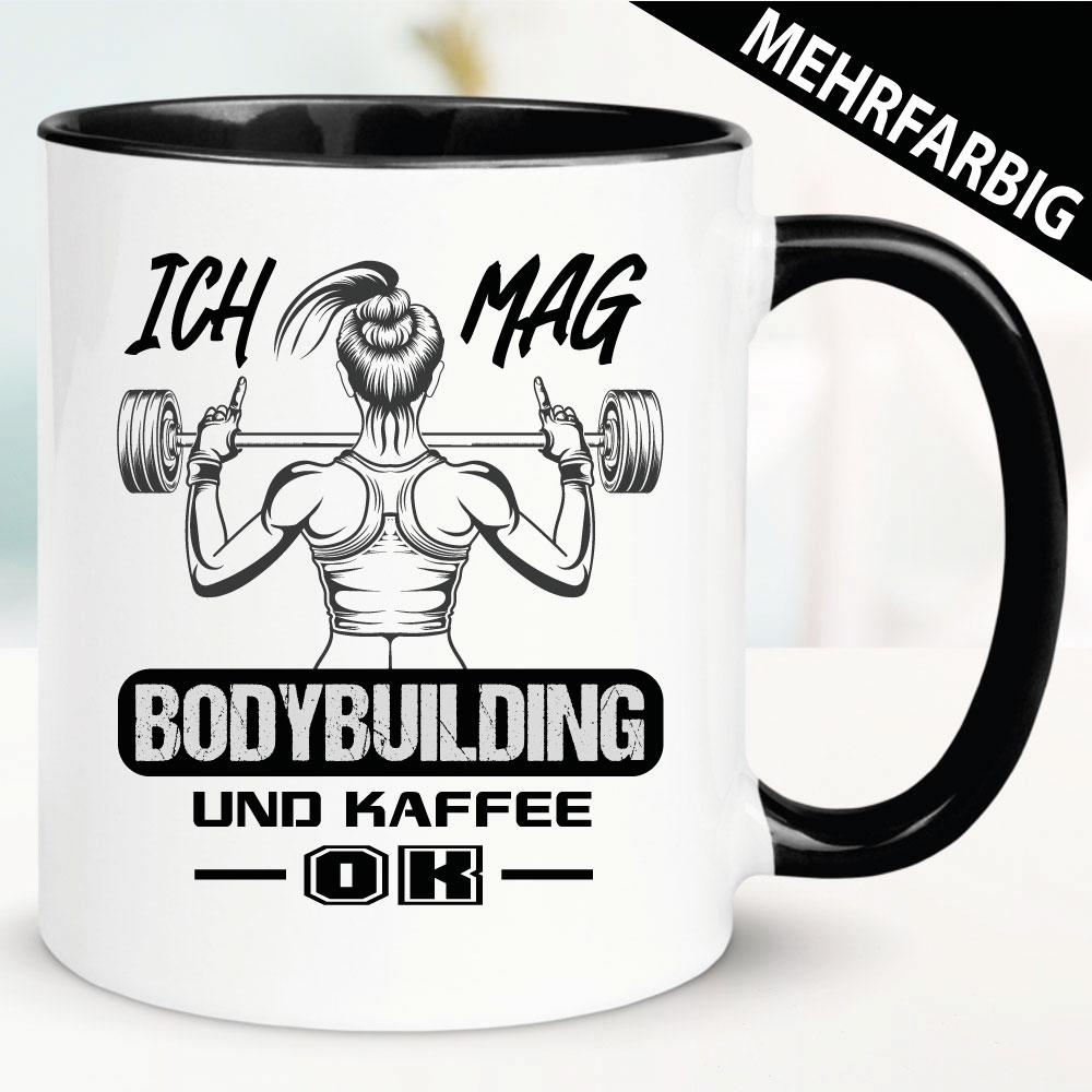 Frau Bodybuilding und Kaffee - Tasse Bodybuilding