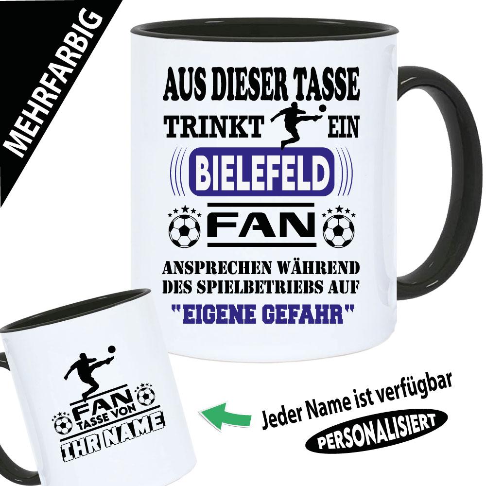 Tasse Fußballverein mit Name Bielefeld