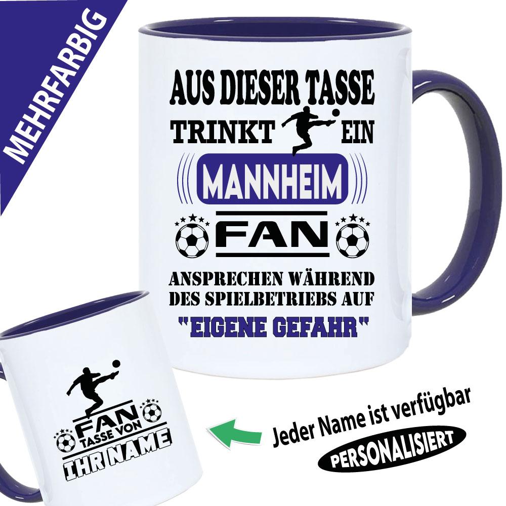 Tasse Fußballverein mit Name Mannheim