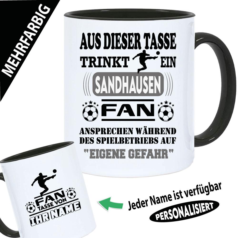 Tasse Fußballverein mit Name Sandhausen