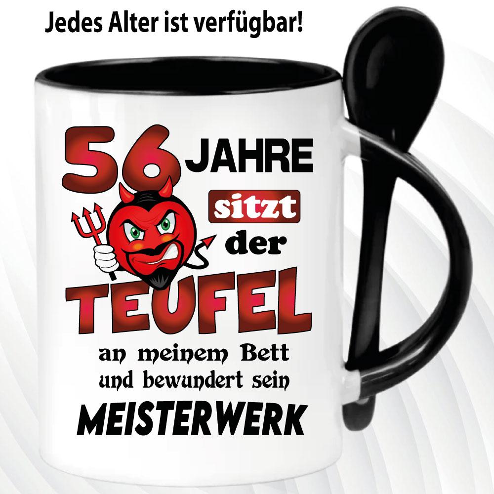 Löffeltasse Schwarz