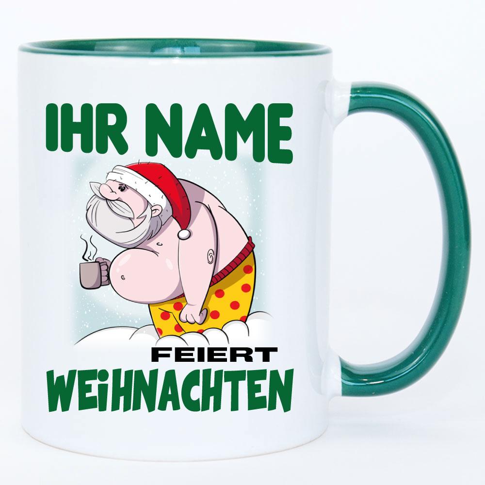 Lustiger dicker Weihnachtsmann