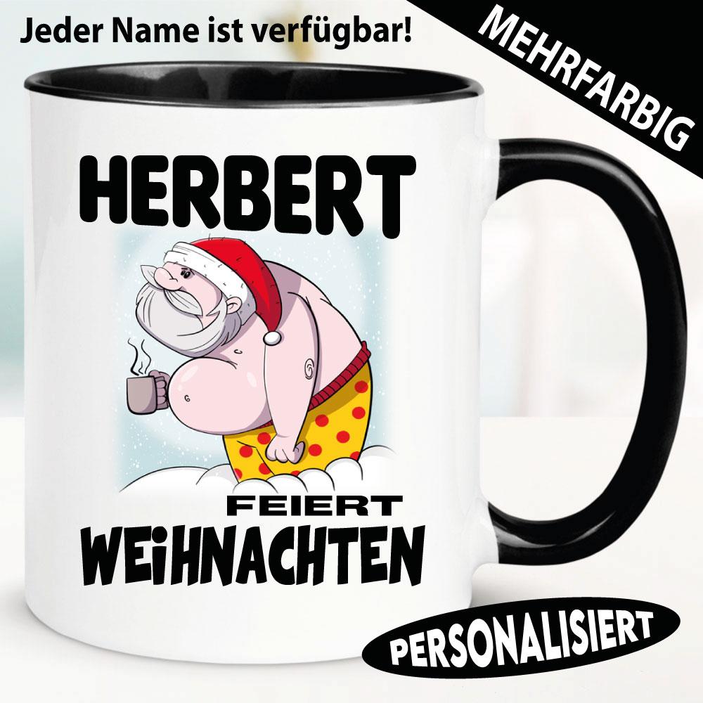 Geschenketasse fetter Weihnachtsmann