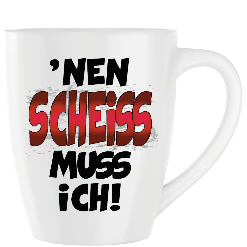 Latte Becher Weiss " Nen Scheiss "